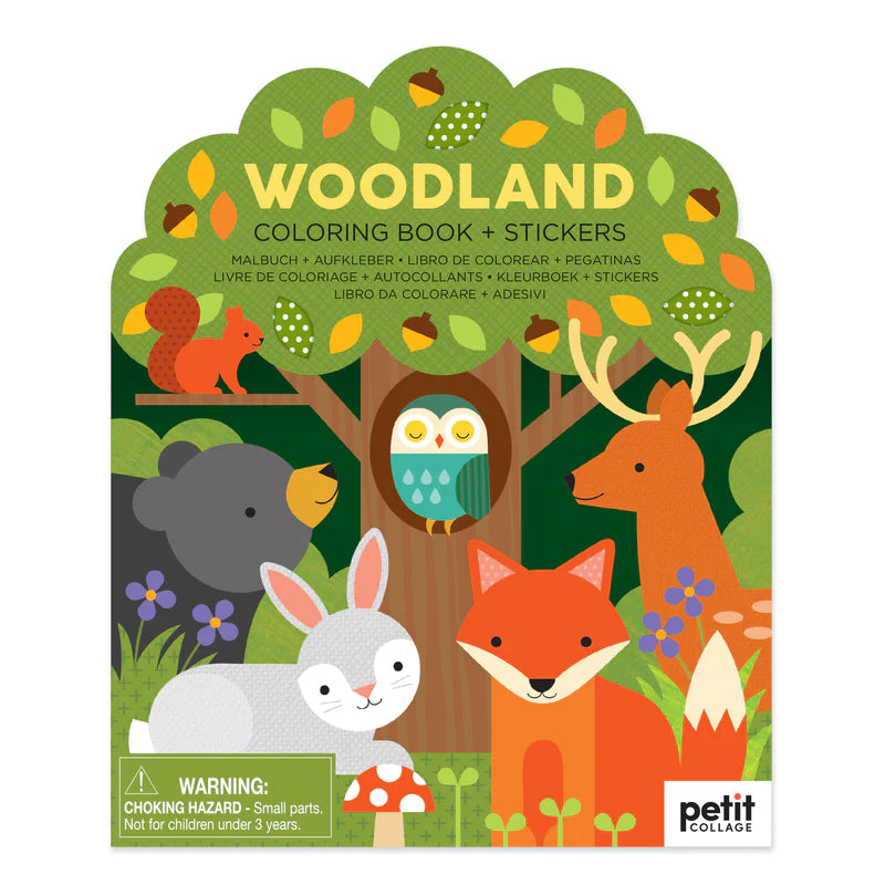 Petit Collage Colouring Books with Stickers