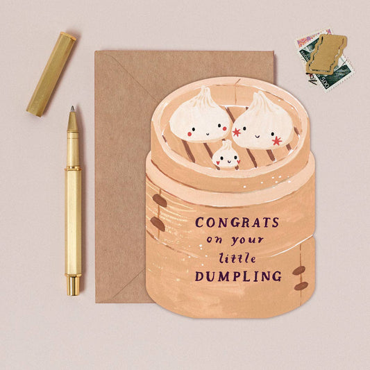 Dumpling New Baby Card