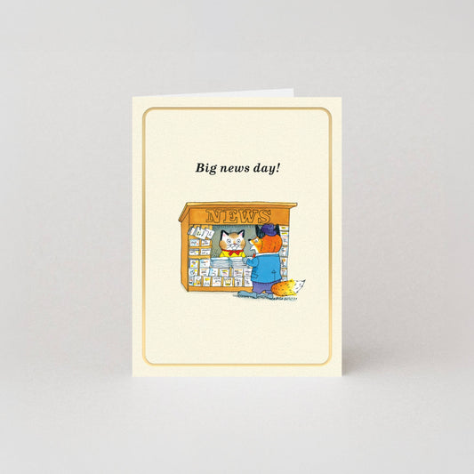 Big News Day Mini Card by Richard Scarry