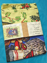 Load image into Gallery viewer, Magpie Dinner Guests organic cotton kitchen towel
