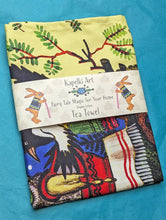 Load image into Gallery viewer, Magpie Dinner Guests organic cotton kitchen towel
