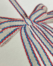 Load image into Gallery viewer, White, Red &amp; Blue Bow

