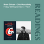 Bram E. Gieben | Crisis Masculinity Launch | Friday 18th September | 7-9pm