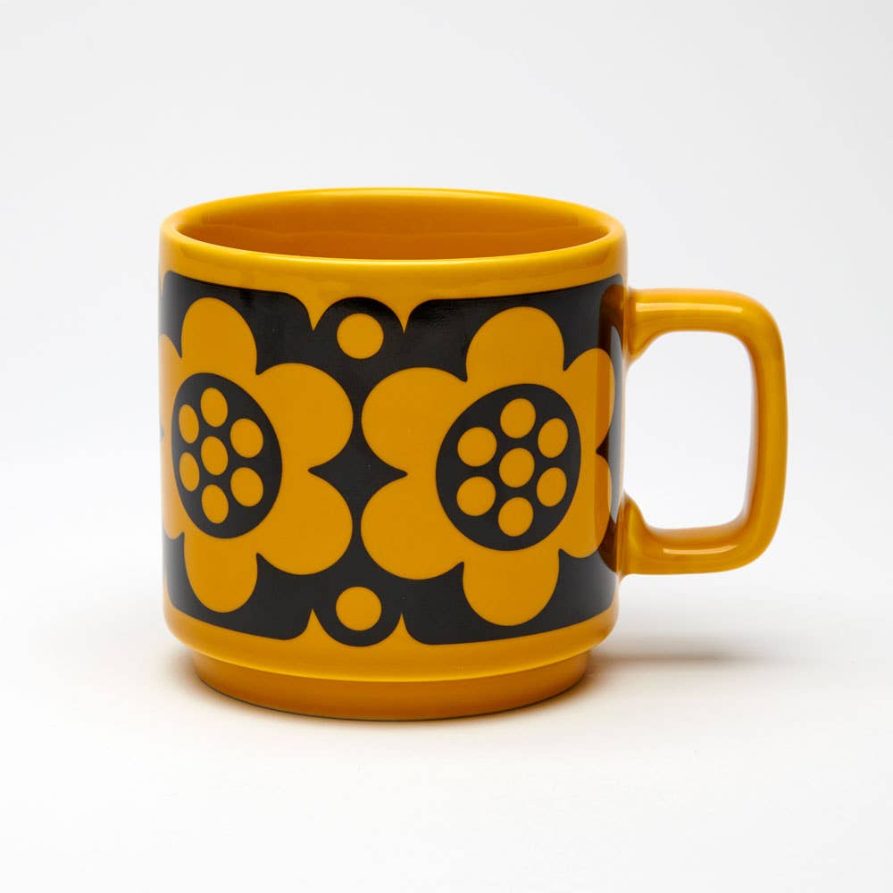 Magpie x Hornsea Flower Mug in Mustard