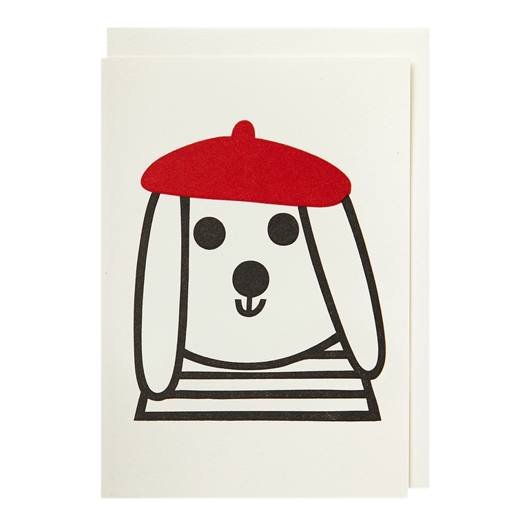 Mini Dog with Beret
