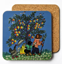 Load image into Gallery viewer, Animals under Apple Tree | Cork coaster
