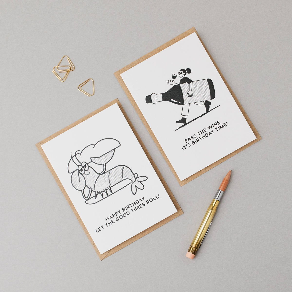 Pass the Wine Birthday Card