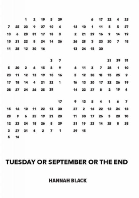Tuesday or September or The End-9781734656237