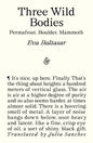 Three Wild Bodies : Permafrost, Boulder, Mammoth-9781916751835