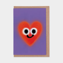 Load image into Gallery viewer, Heart Greetings Card by Jon Burgerman
