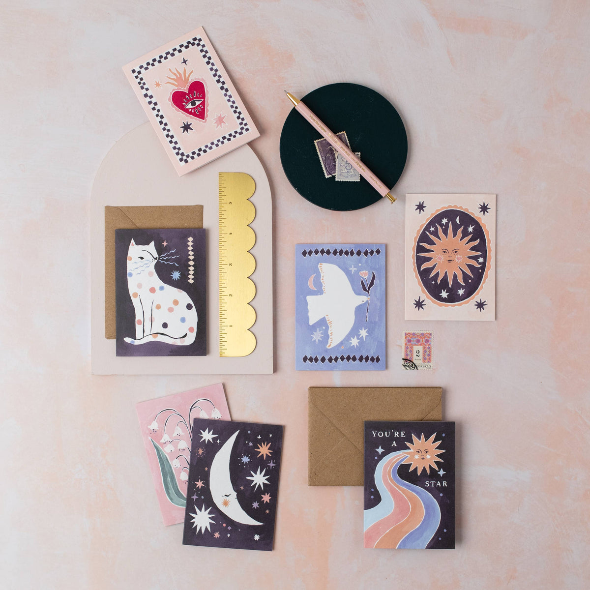 Dotty Cat Mini Card