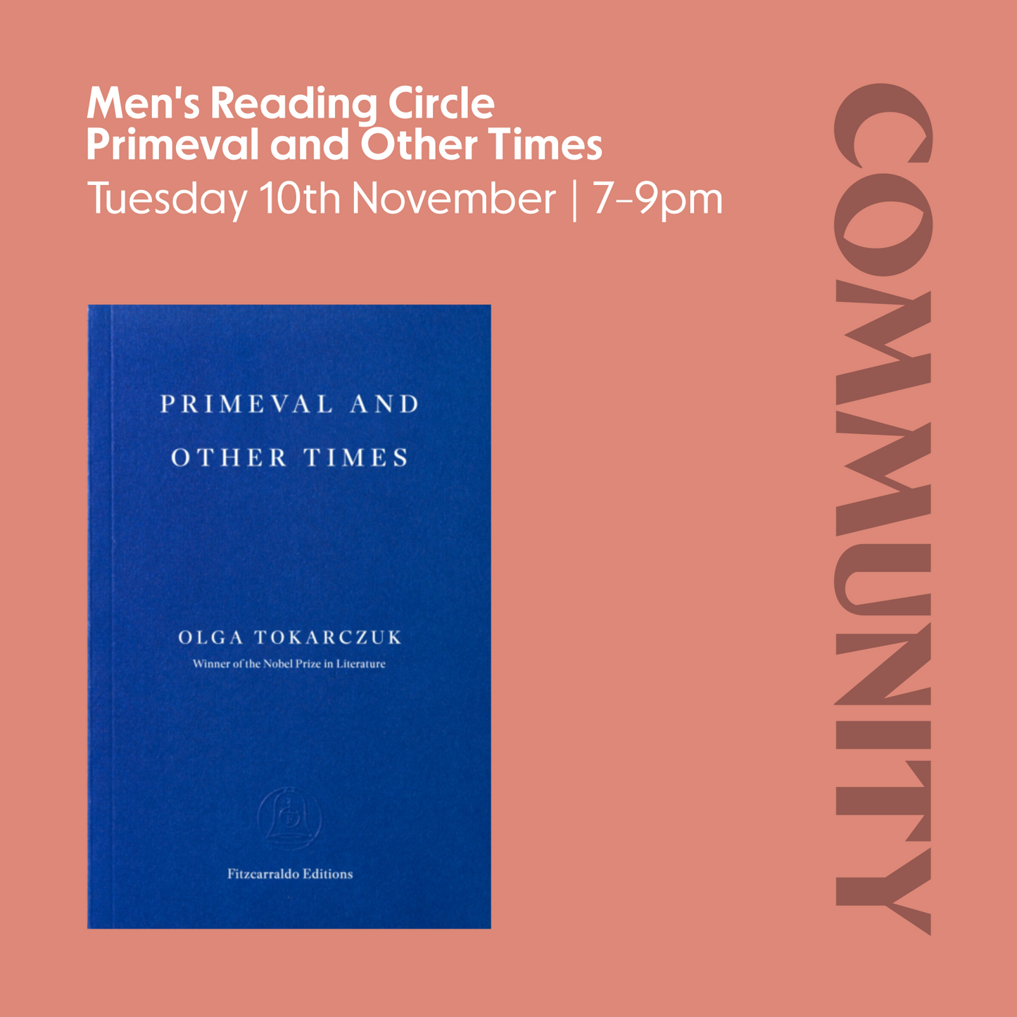 Men's Reading Circle | Tuesday 10th November | Primeval and Other Times