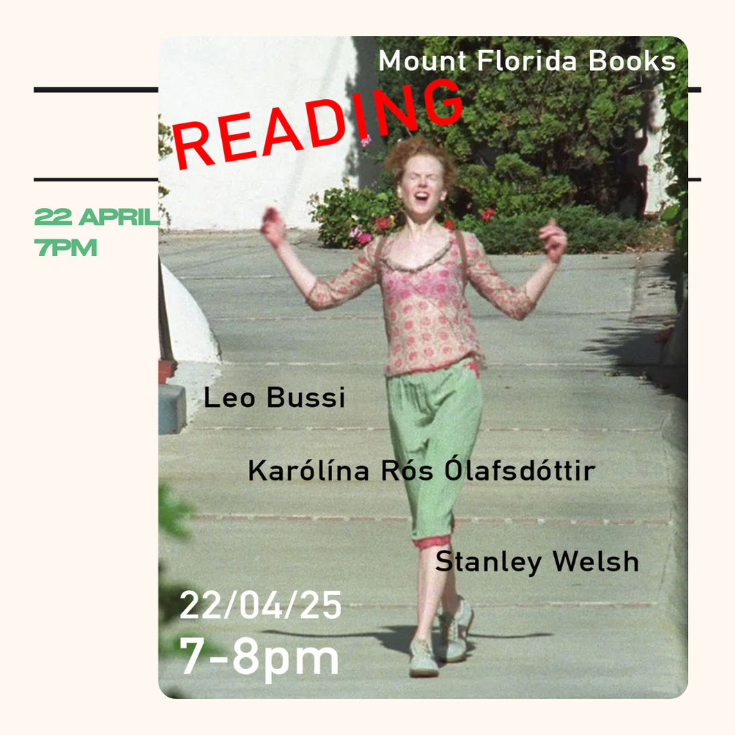 Readings | 22nd April @ 7pm