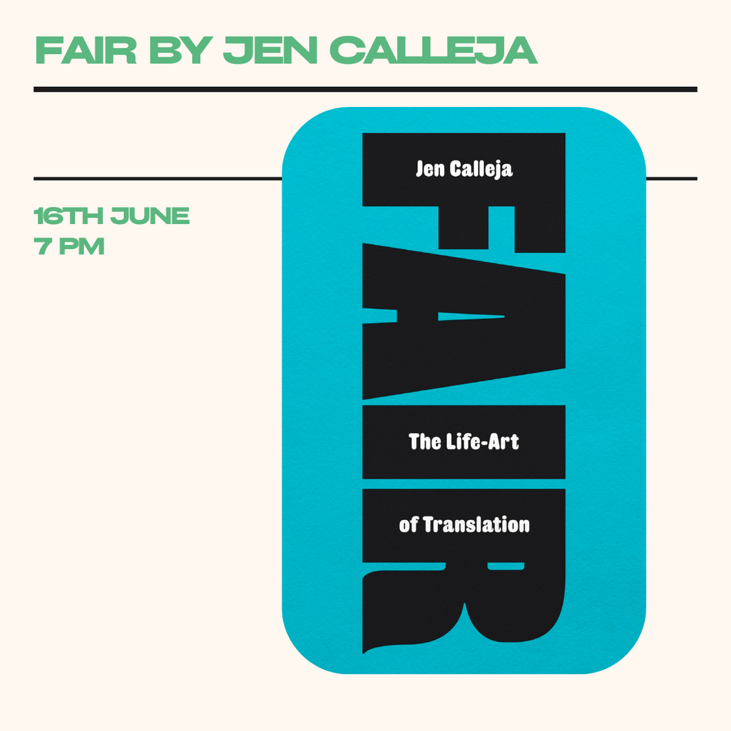 Jen Calleja | Fair | 16th June @ 7pm