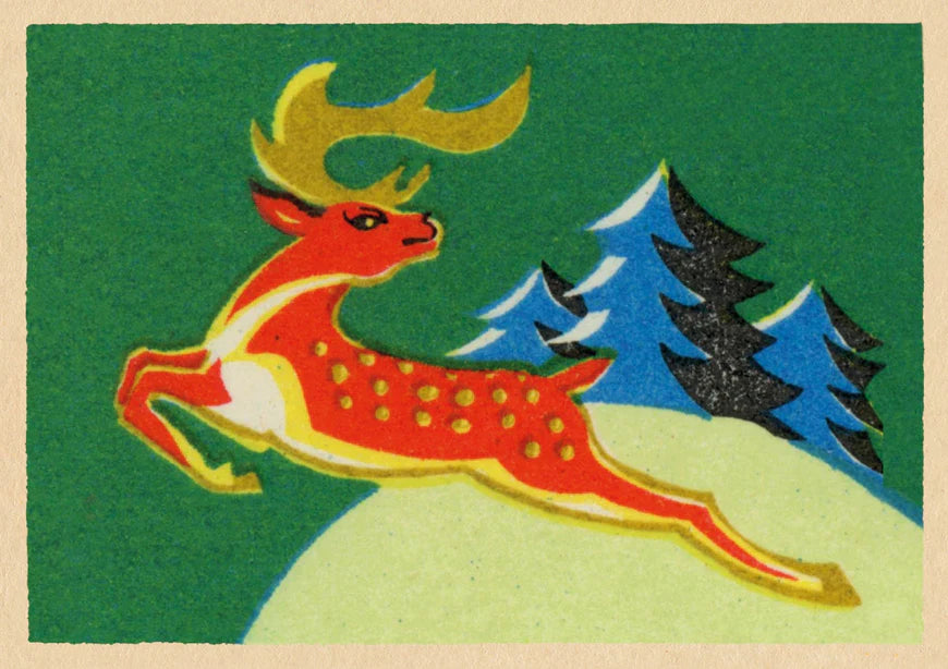 Vintage Matchbox 'Prancer' Card Pack