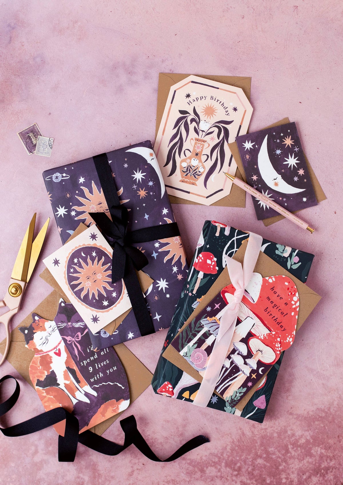 Sleeping Moon Mini Cards