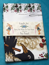 Load image into Gallery viewer, Crow Magpie Cooking | Organic cotton kitchen towel
