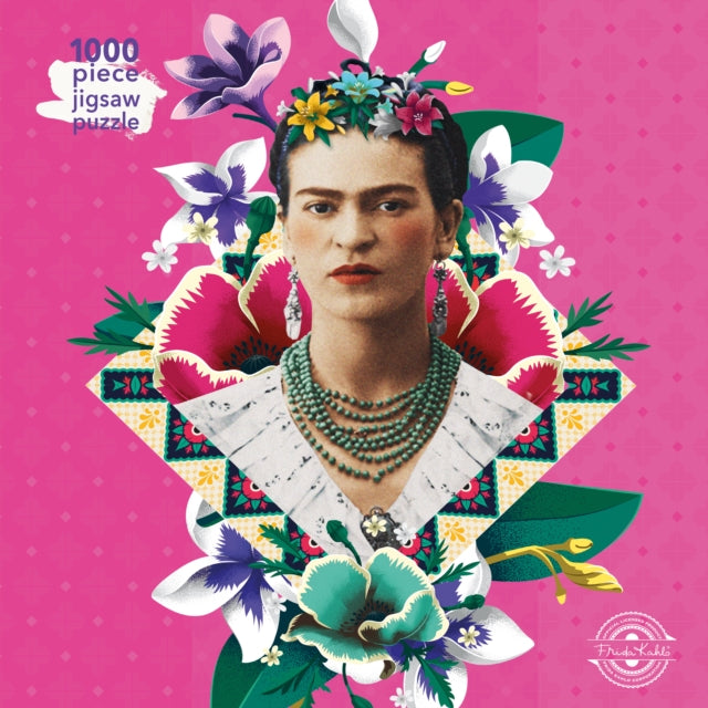 Adult Jigsaw Puzzle Frida Kahlo Pink : 1000-piece Jigsaw Puzzles-9781787556102