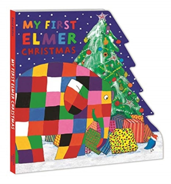 My First Elmer Christmas : Shaped Board Book-9781839130540